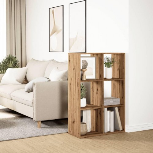 Bogreol som rumdeler 69,5 x 29 x 103,5 cm - kunsteg