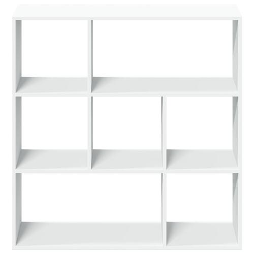 Bogreol/rumdeler 102x29x103,5 cm konstrueret træ hvid