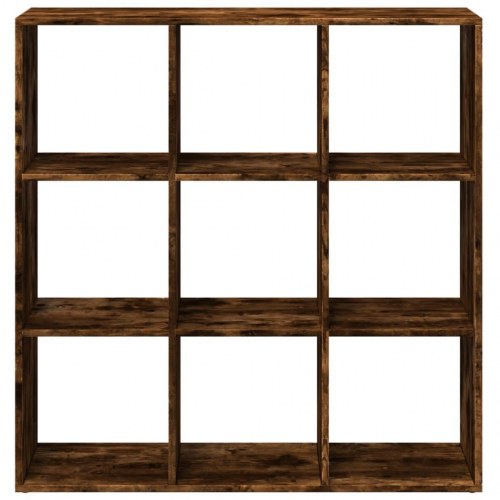 Bogreol/rumdeler 102 x 29 x 103,5 cm - røget egetræ