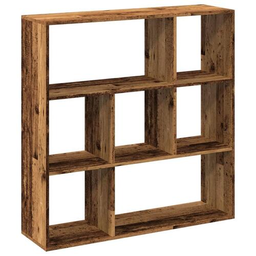 Bogreol/rumdeler 102x29x103,5 cm konstrueret træ antikt træ