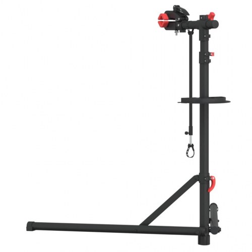 Reparationsstativ til cykler 92-152 cm foldbart stål rød