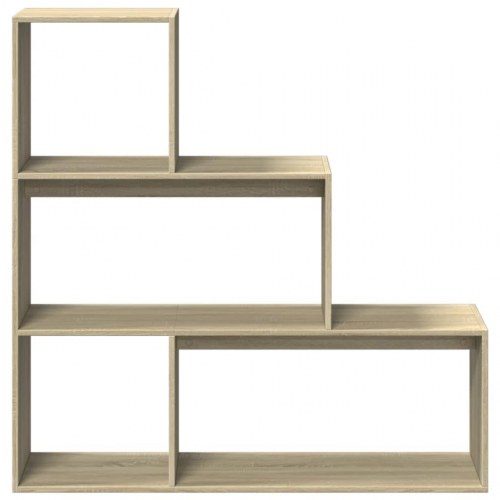 Bogreol/rumdeler i Sonoma-eg 123 x 29 x 123 cm