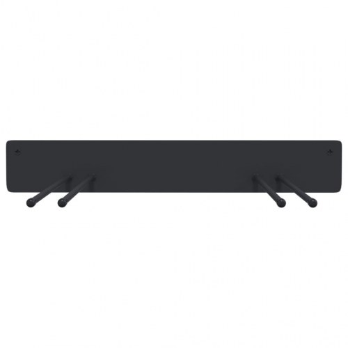 Opbevaringsstativ til haveredskaber væghængt stål sort