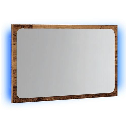 Badeværelsesspejl med LED-lys 60x8,5x38 cm kunsteg