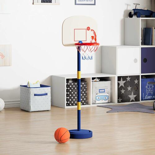 Basketballstativ med bold og pumpe 90/121 cm justerbar højde