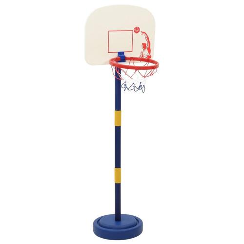 Basketballstativ med bold og pumpe 90/121 cm justerbar højde