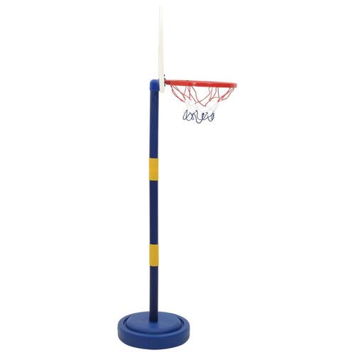 Basketballstativ med bold og pumpe 90/121 cm justerbar højde