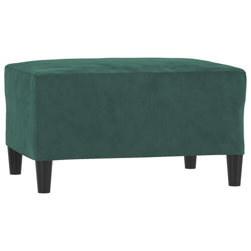 Sofasæt 4 dele velour mørkegrøn
