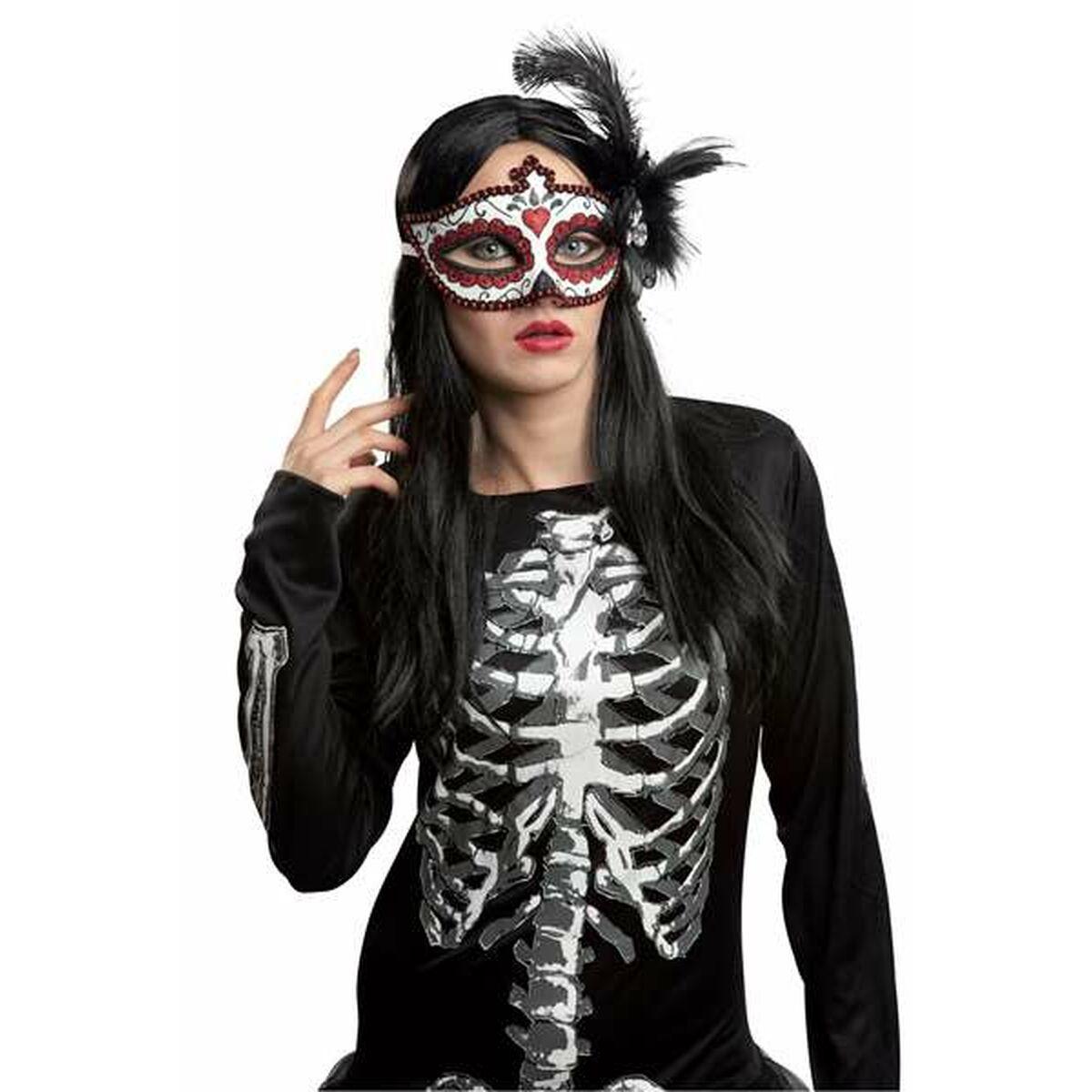 Blødt bind for øjnene - tvillingepakke, onesize, hvid/rød