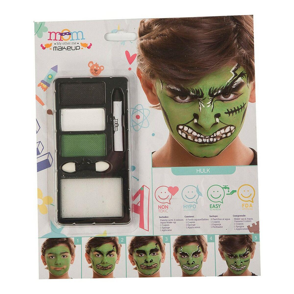 Makeup sæt - Grøn Hulk, 24 × 20 cm