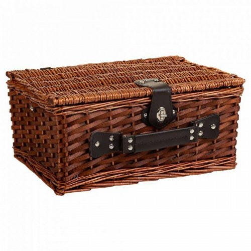Alexandra House Living picnickurv - brun flet, 4 personer