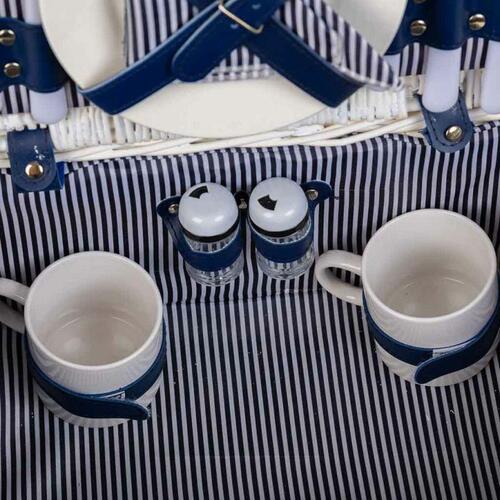 Picnickurv Alexandra House Living Hvid flet