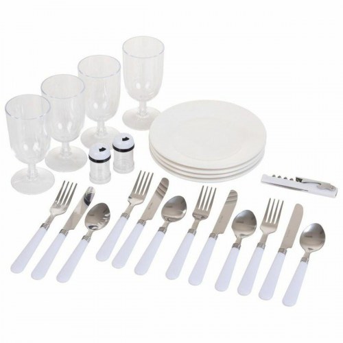 Alexandra House Living picnickurv - Grå/Natur flet, 4 personer