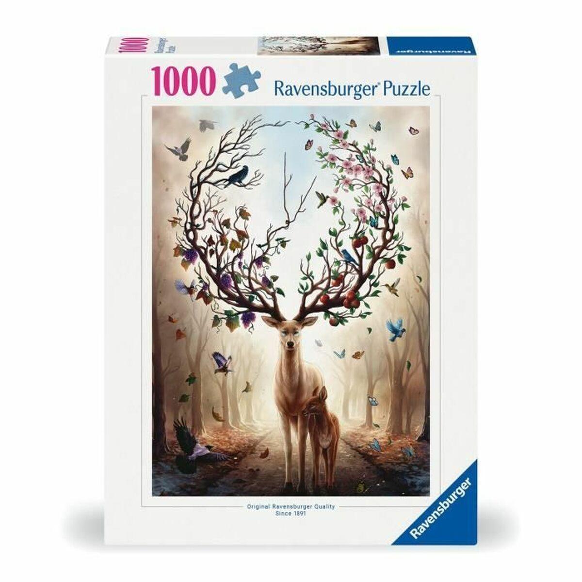 Ravensburger puslespil - Magic Deer, 1000 brikker