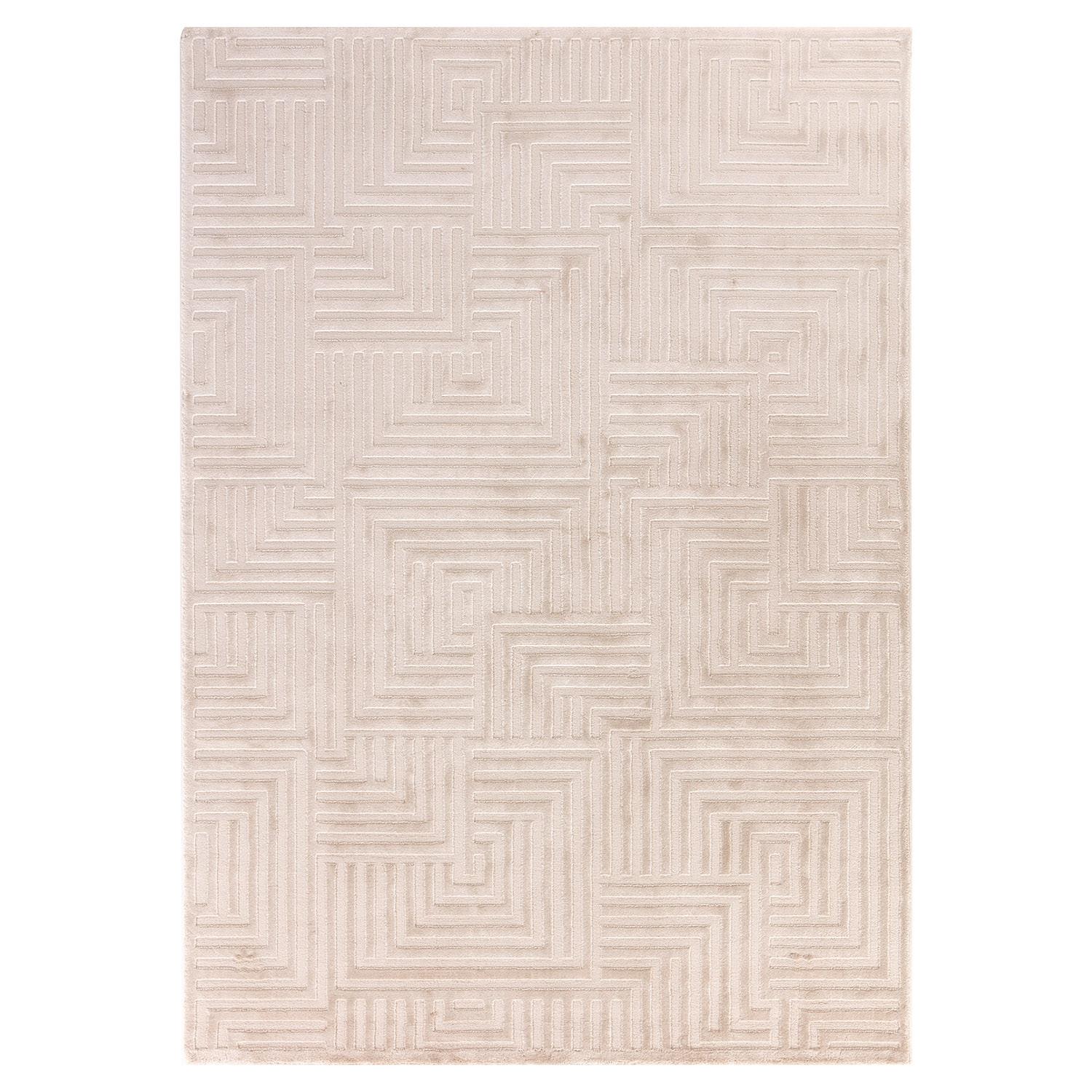 Sahara Indendørs Tæppeløber 3D - Beige - 80x150 (Løber)