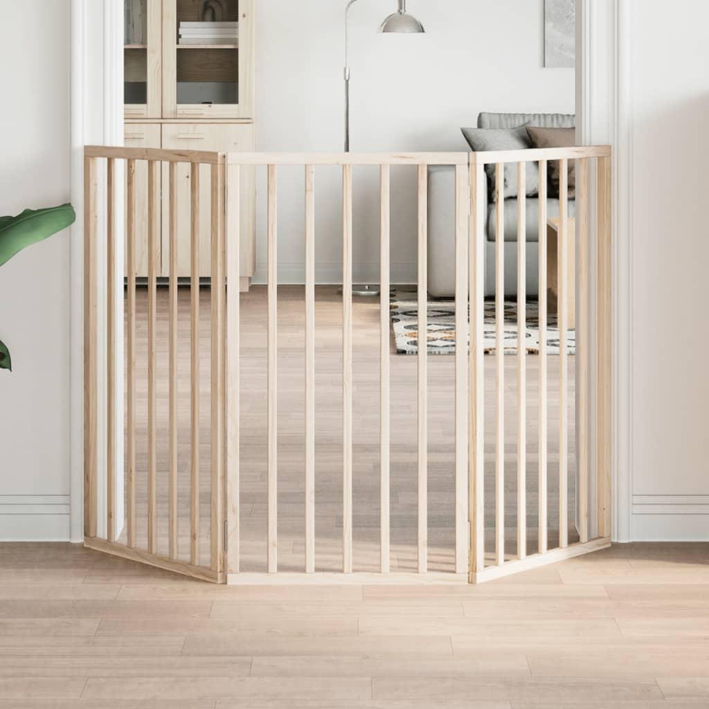 Hundelåge 3 paneler 150 cm poppeltræ