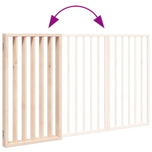 Hundelåge 3 paneler 150 cm poppeltræ