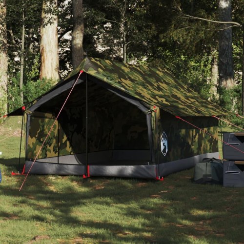 2-personers campingtelt - vandafvisende camouflage, A-stel