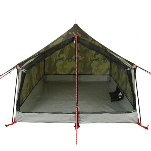 2-personers campingtelt - vandafvisende camouflage, A-stel