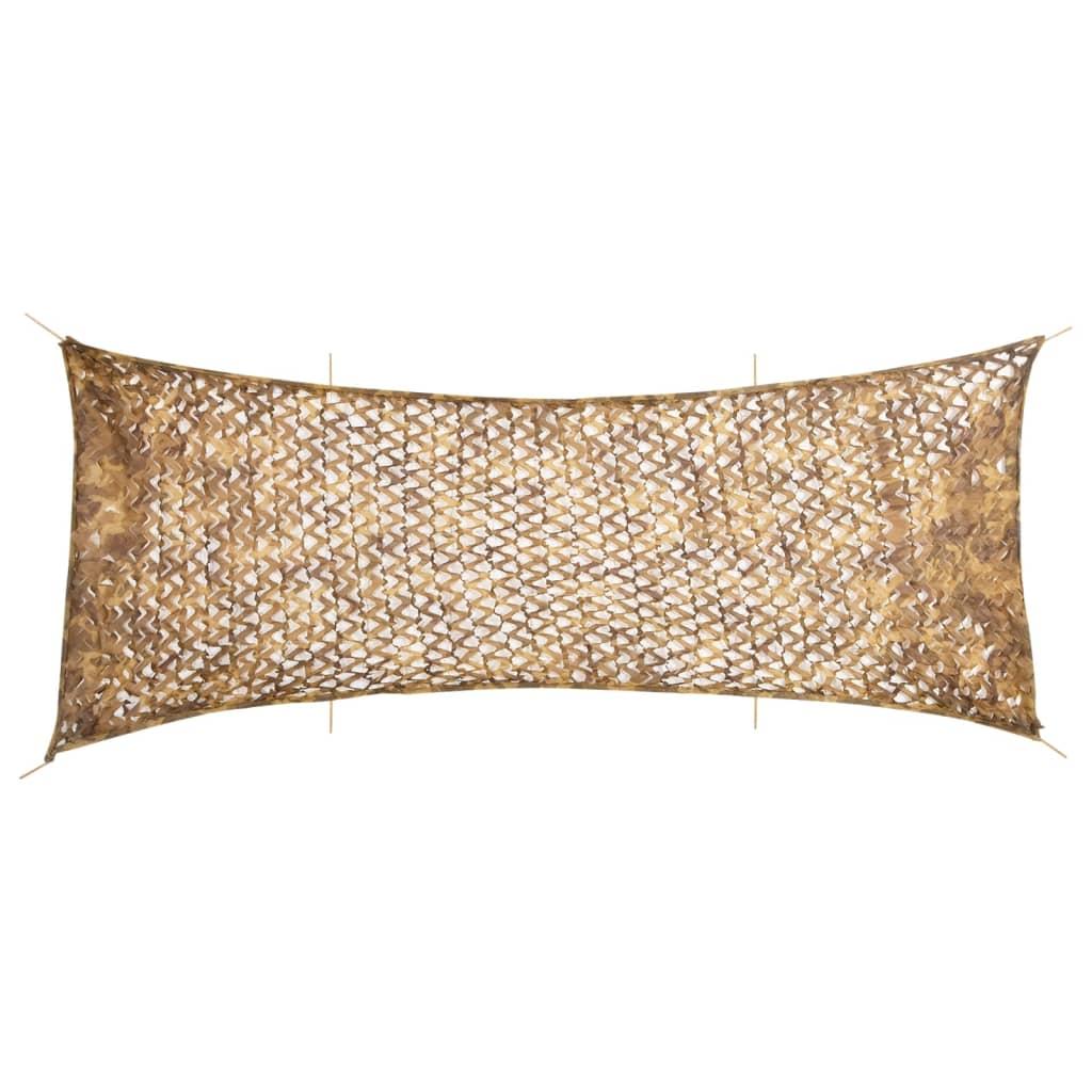 Camouflagenet 721x294 cm med opbevaringspose sandfarvet billede