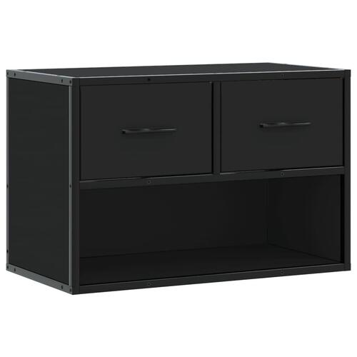 Tv-bord 60x31x39,5 cm konstrueret træ og metal sort