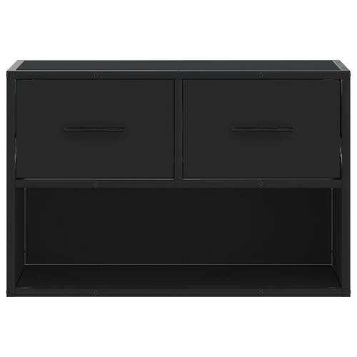 Tv-bord 60x31x39,5 cm konstrueret træ og metal sort