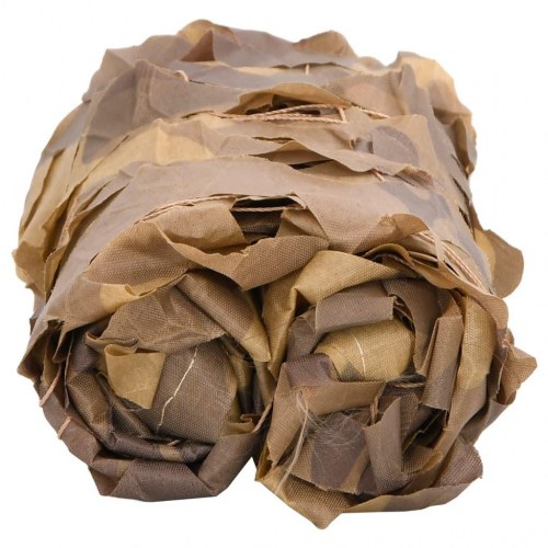 Camouflagenet 516 × 400 cm med opbevaringspose - sandfarvet
