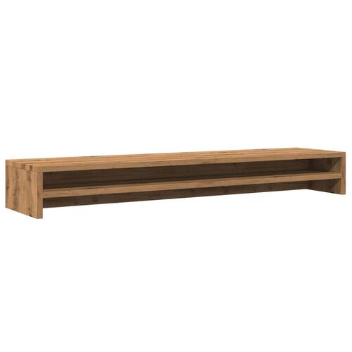 Skærmstander 100x24x13 cm konstrueret træ kunsteg