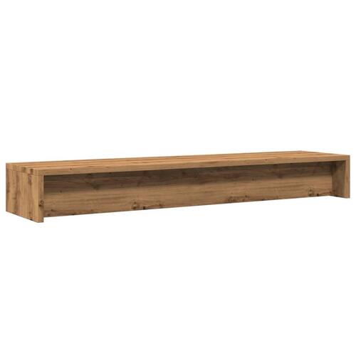 Skærmstander 100x24x13 cm konstrueret træ kunsteg