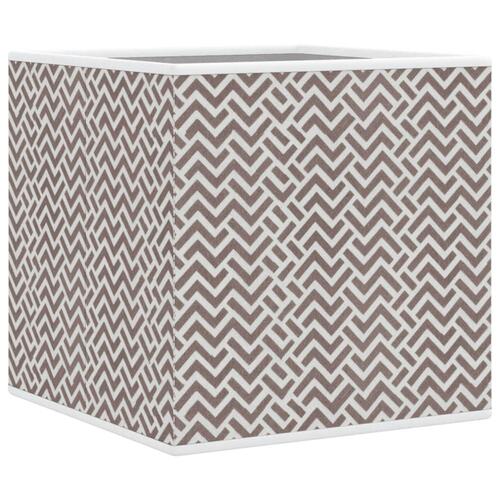 Opbevaringskasser 10 stk. 32x32x32 cm foldbare stof brun