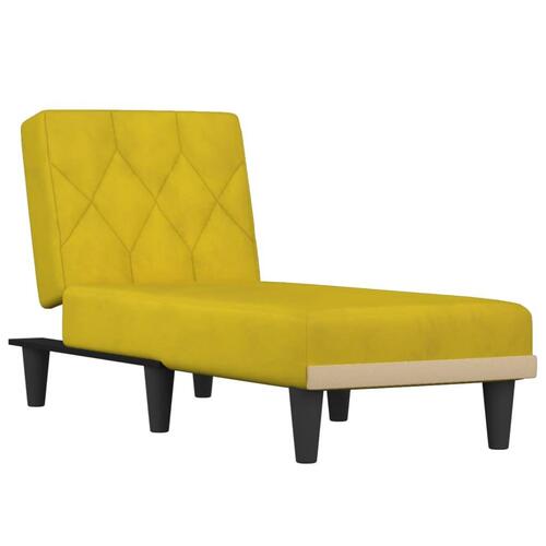 Chaiselong velour gul