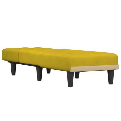 Chaiselong velour gul