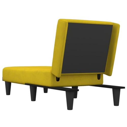 Chaiselong velour gul