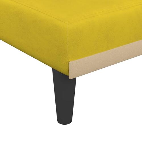 Chaiselong velour gul