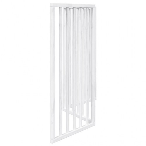 Foldbart hundegitter med 3 paneler - hvidt poppeltræ, 150 cm
