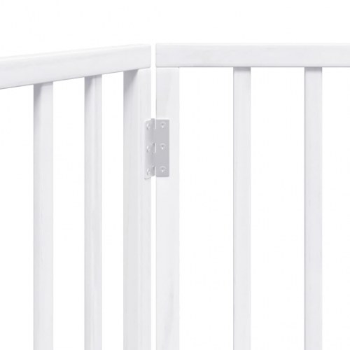 Foldbart hundegitter med 3 paneler - hvidt poppeltræ, 150 cm