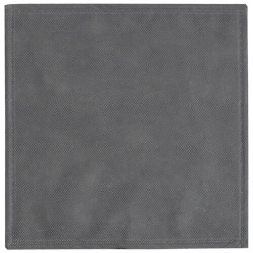 Opbevaringskasser 10 stk. 32x32x32 cm foldbare stof grå