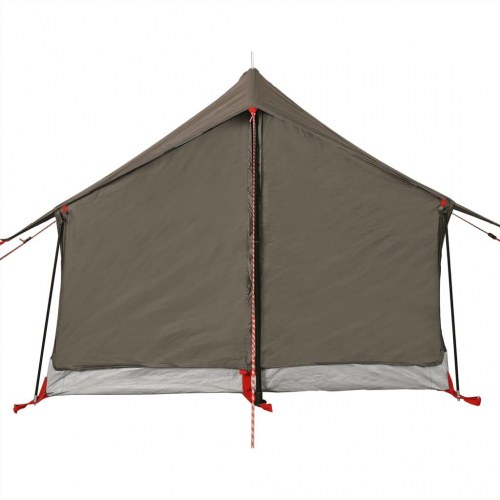 2-personers campingtelt - vandafvisende A-stel, brun