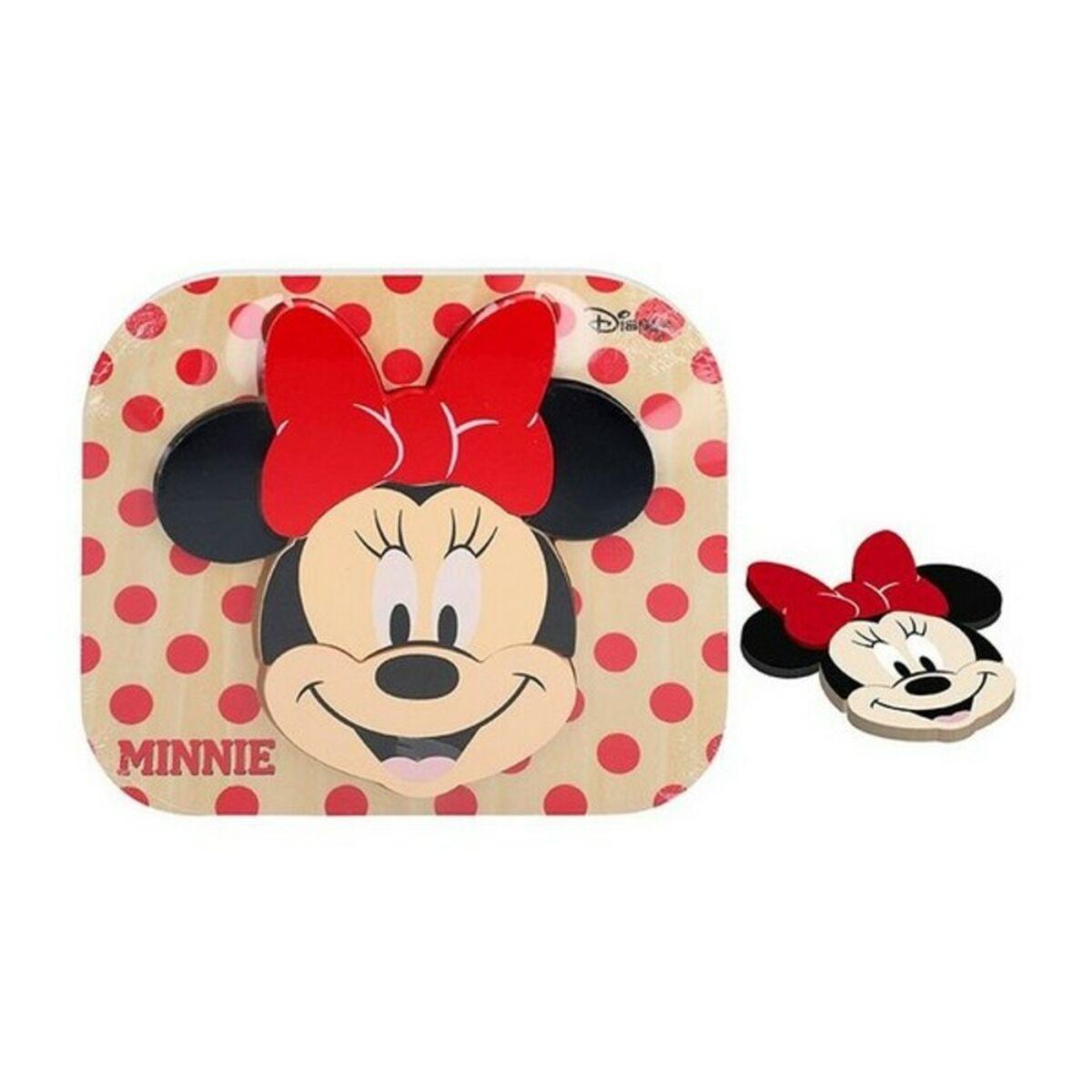 Børne Puslespil Træ Minnie Disney Stk