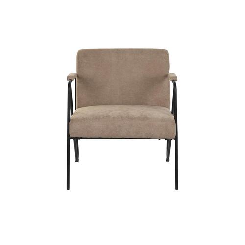 Lænestol Metal Brun Polyester (64 x 69,5 x 76 cm)