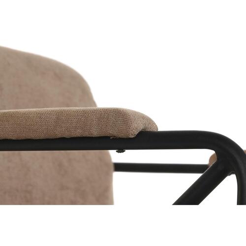 Lænestol Metal Brun Polyester (64 x 69,5 x 76 cm)