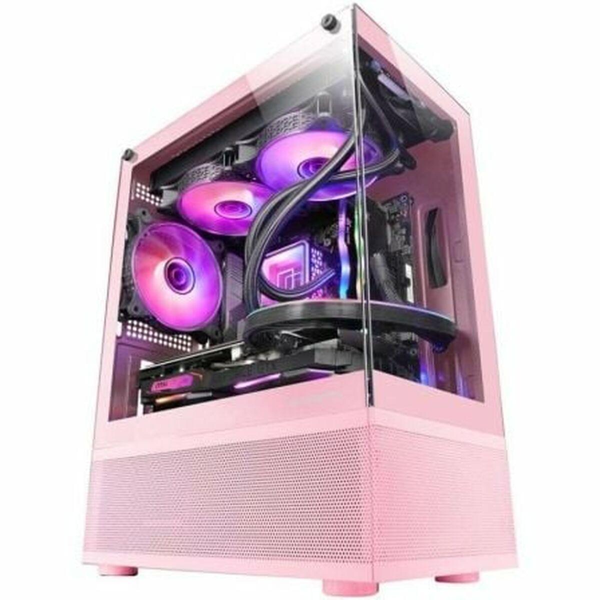 Mars Gaming Mcsep Atx Semi Tårn Kabinet Pink Med Vindue
