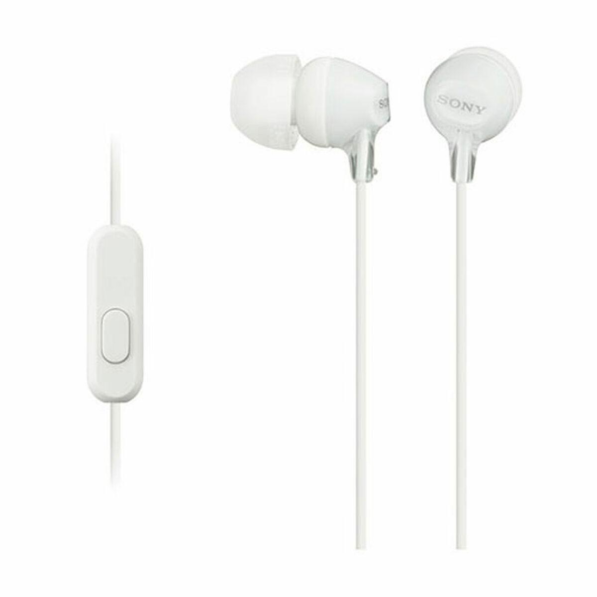 Hovedtelefoner med mikrofon Sony in-ear Hvid