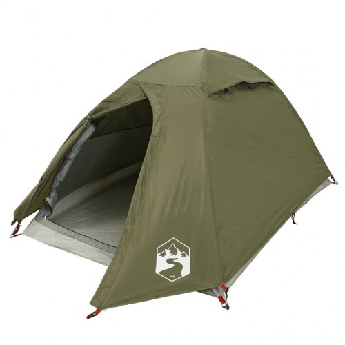 2-personers kuppeltelt - vandafvisende campingtelt, olivengrøn