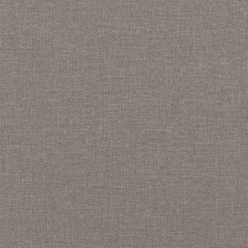 Bænk med ryglæn 120x62x75,5 cm stof gråbrun