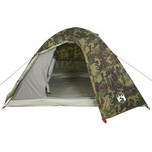 4-personers campingtelt vandafvisende kuppel camouflage