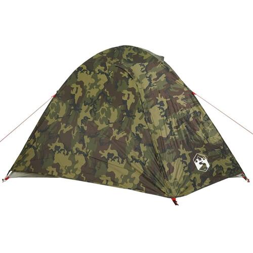 4-personers campingtelt vandafvisende kuppel camouflage