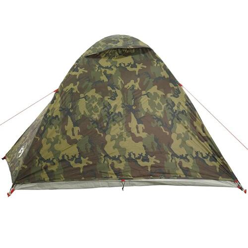 4-personers campingtelt vandafvisende kuppel camouflage
