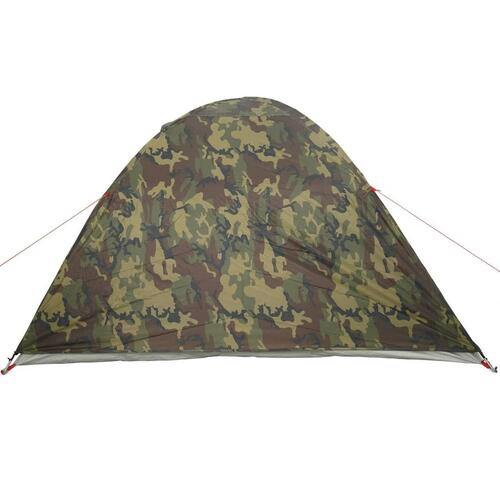 4-personers campingtelt vandafvisende kuppel camouflage
