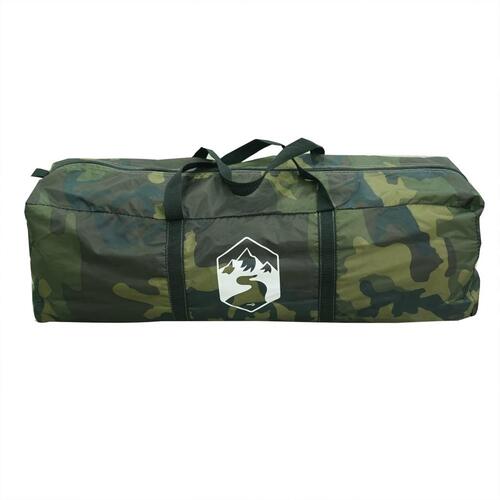 4-personers campingtelt vandafvisende kuppel camouflage